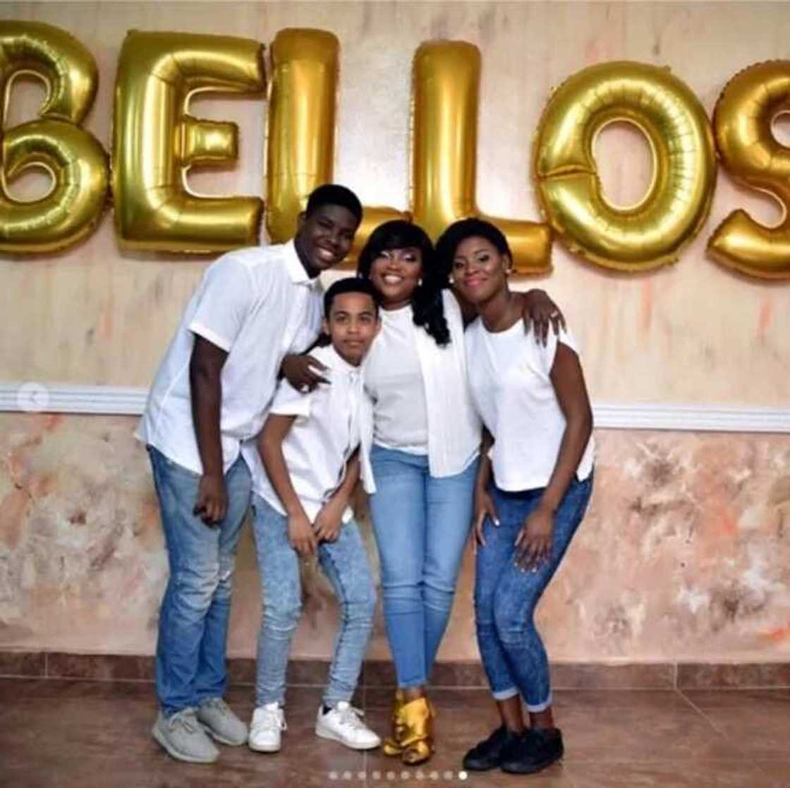 Funke Akindele surprises husband with a music video (photos, video) Funke Akindele surprises husband with a music video (photos, video)