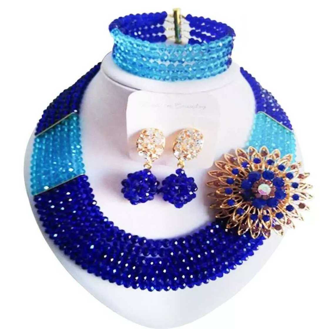 blue beads