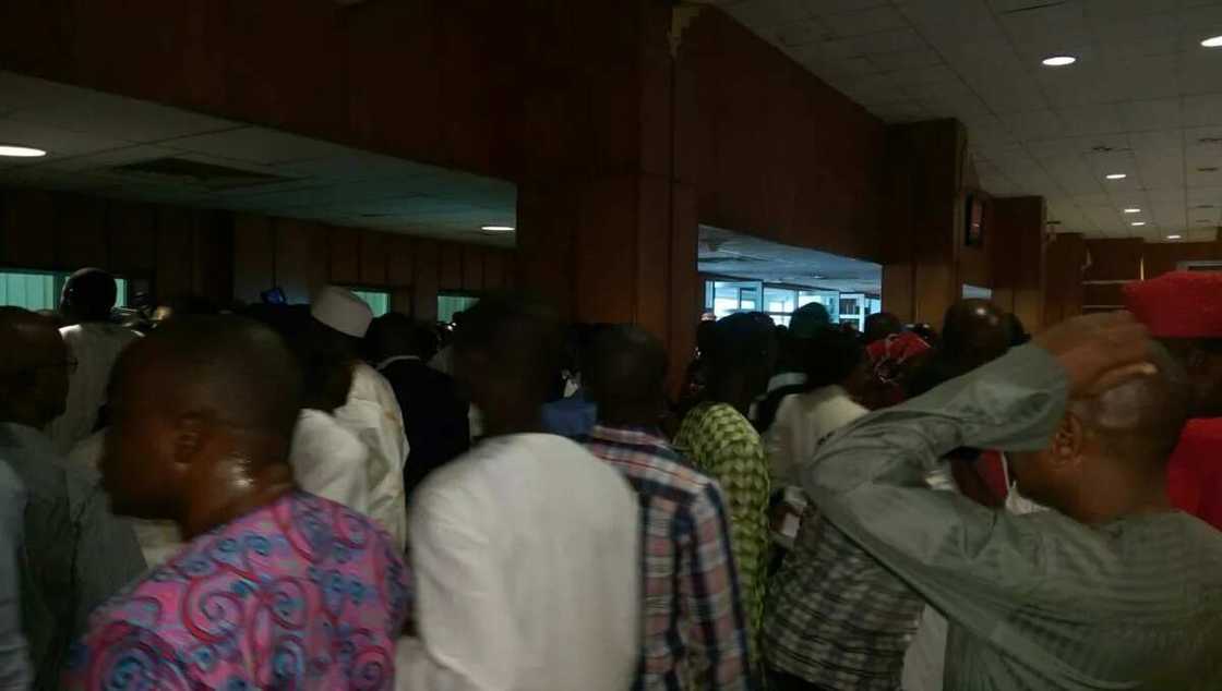 Amaechi's Supporters Cheer Him After Screening (See Photos) Amaechi's Supporters Cheer Him After Screening (See Photos)