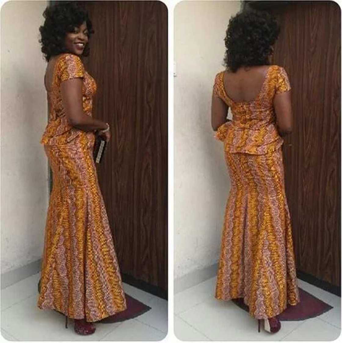 Long Ankara peplum gowns 2017