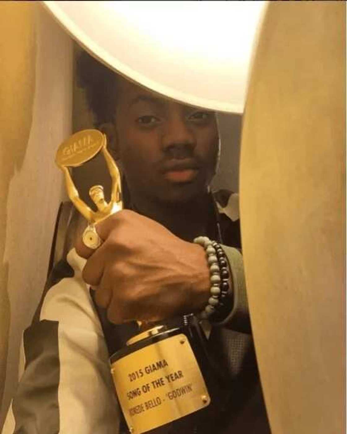 Korede Bello Bags Song Of The Year Award Korede Bello Bags Song Of The Year Award