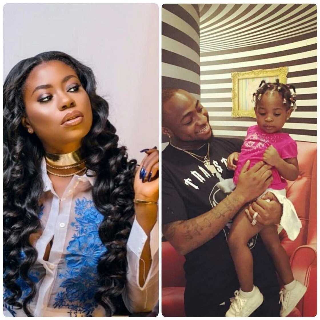 Sophia Momodu and Davido with their daughter Sophia Momodu and Davido with their daughter