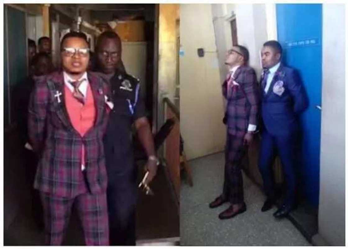 Bishop Obinim arrested and led away in handcuffs (photos) Bishop Obinim arrested and led away in handcuffs (photos)
