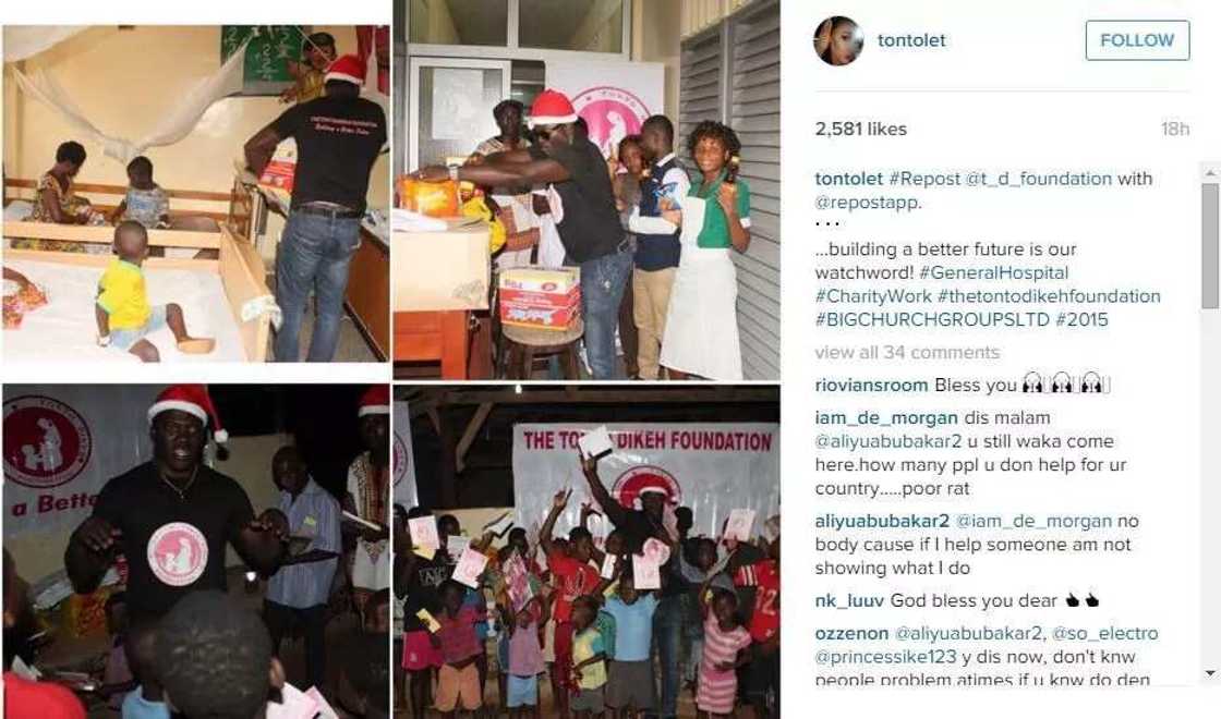 Tonto Dike's Foundation Reaches Out To Less-Privileged (PHOTOS)