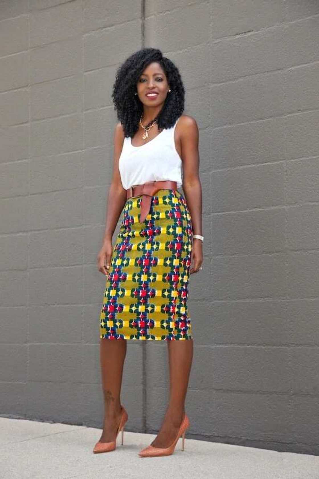 Shoes with high heel and accessories for Ankara top and skirt Shoes with high heel and accessories for Ankara top and skirt