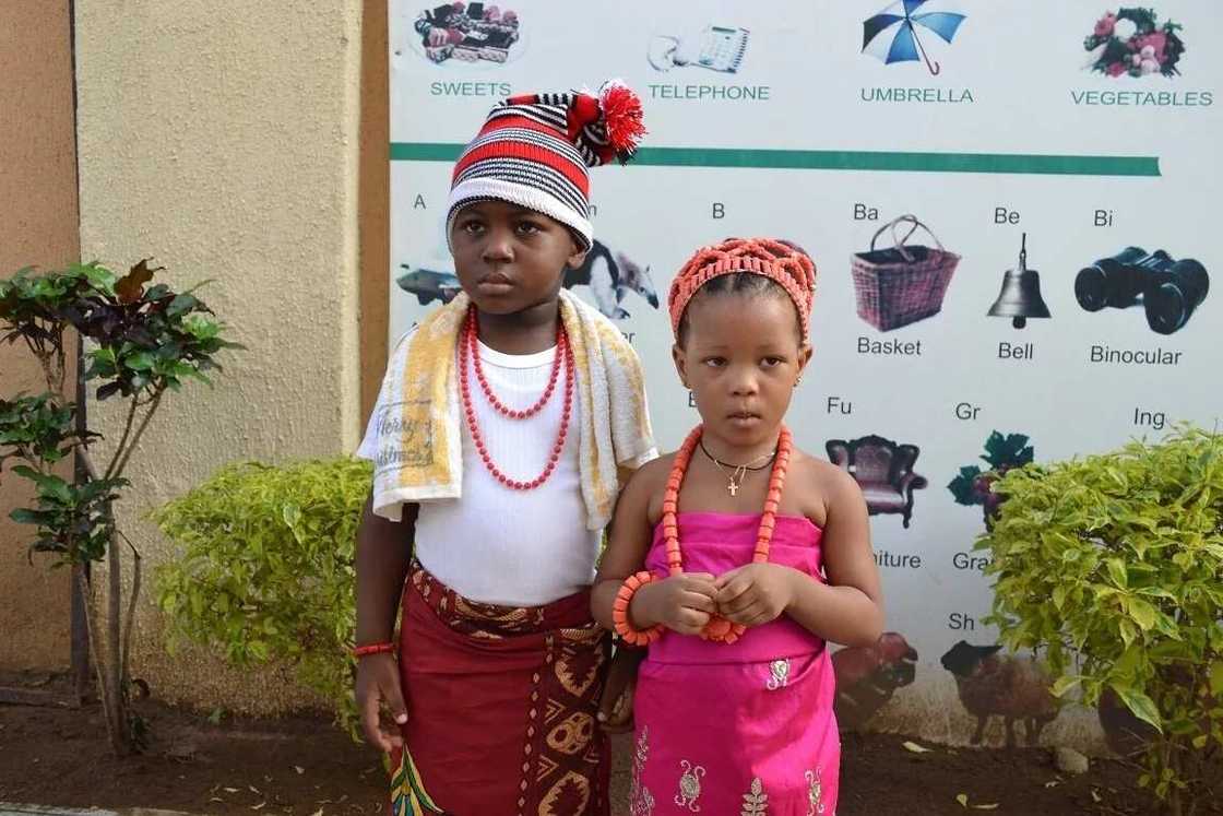Igbo wrapper with a traditional ornament Igbo wrapper with a traditional ornament