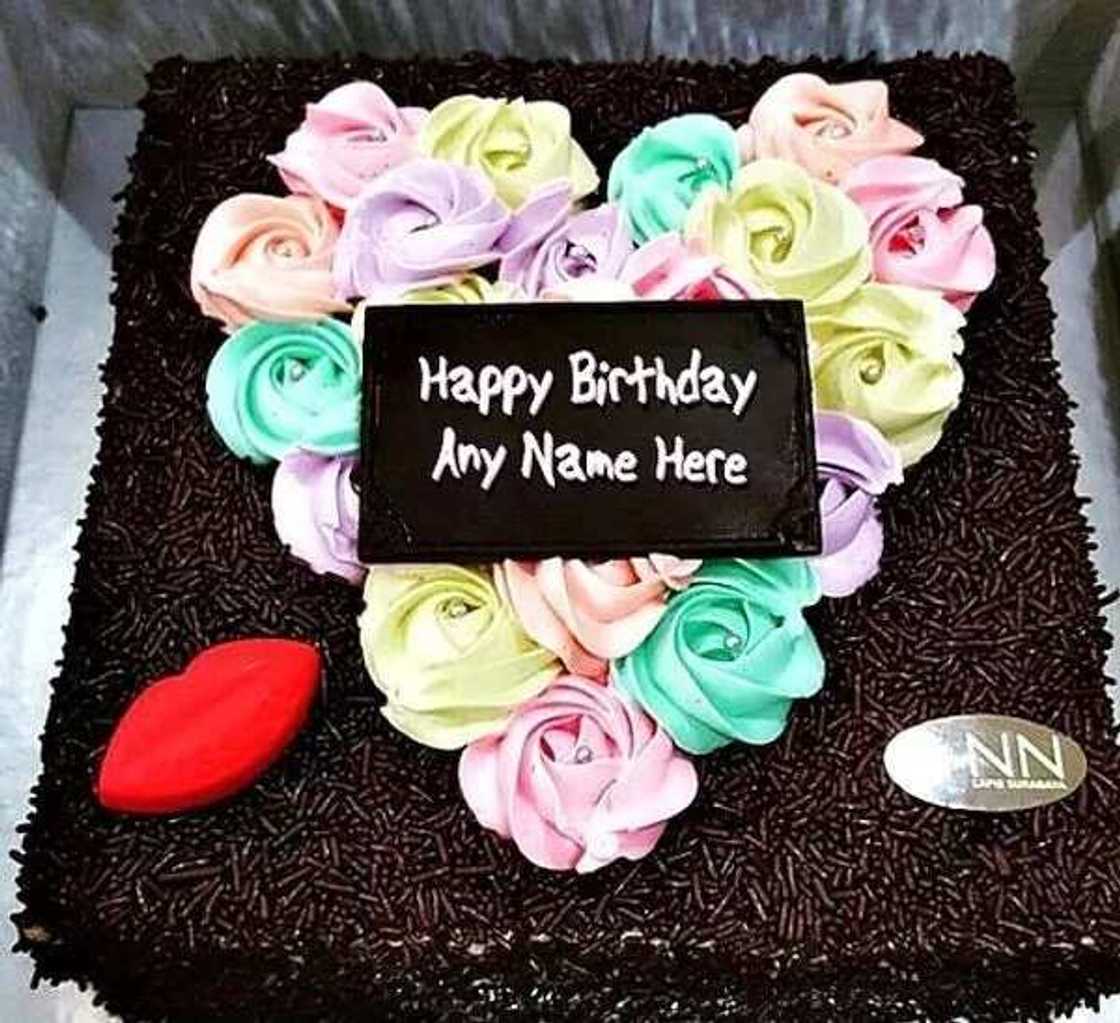 10 most beautiful chocolate birthday cakes with name best designs