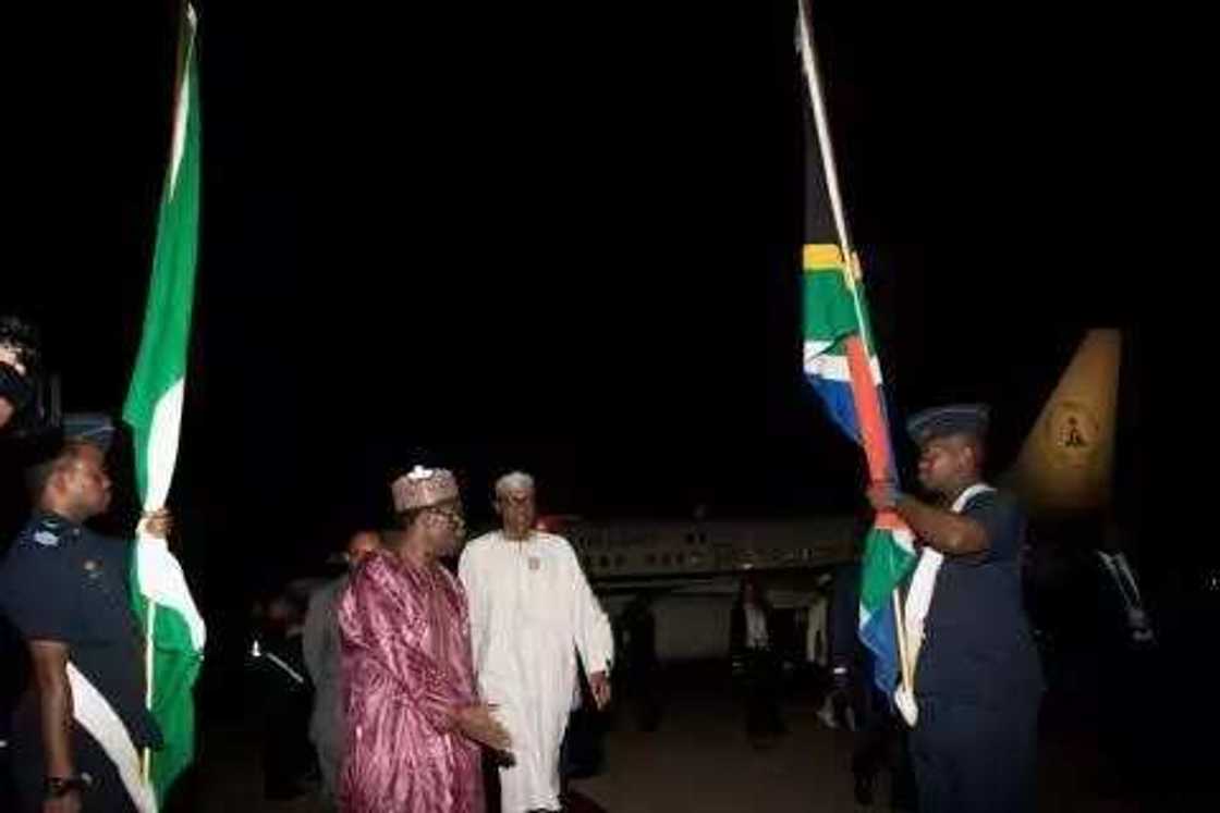 President Buhari Lands In South Africa For China-Africa Forum President Buhari Lands In South Africa For China-Africa Forum