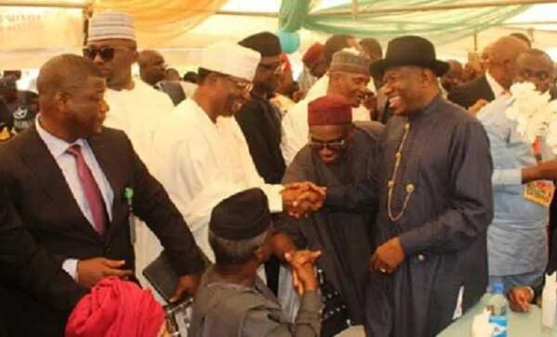 Photonews: See how Obasanjo ended feud with Gbenga Daniel Photonews: See how Obasanjo ended feud with Gbenga Daniel