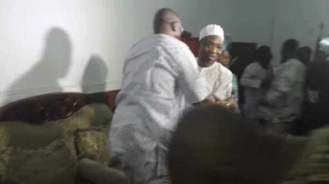 Gov Fayose visits Osun, hugs Aregbesola (see photos)