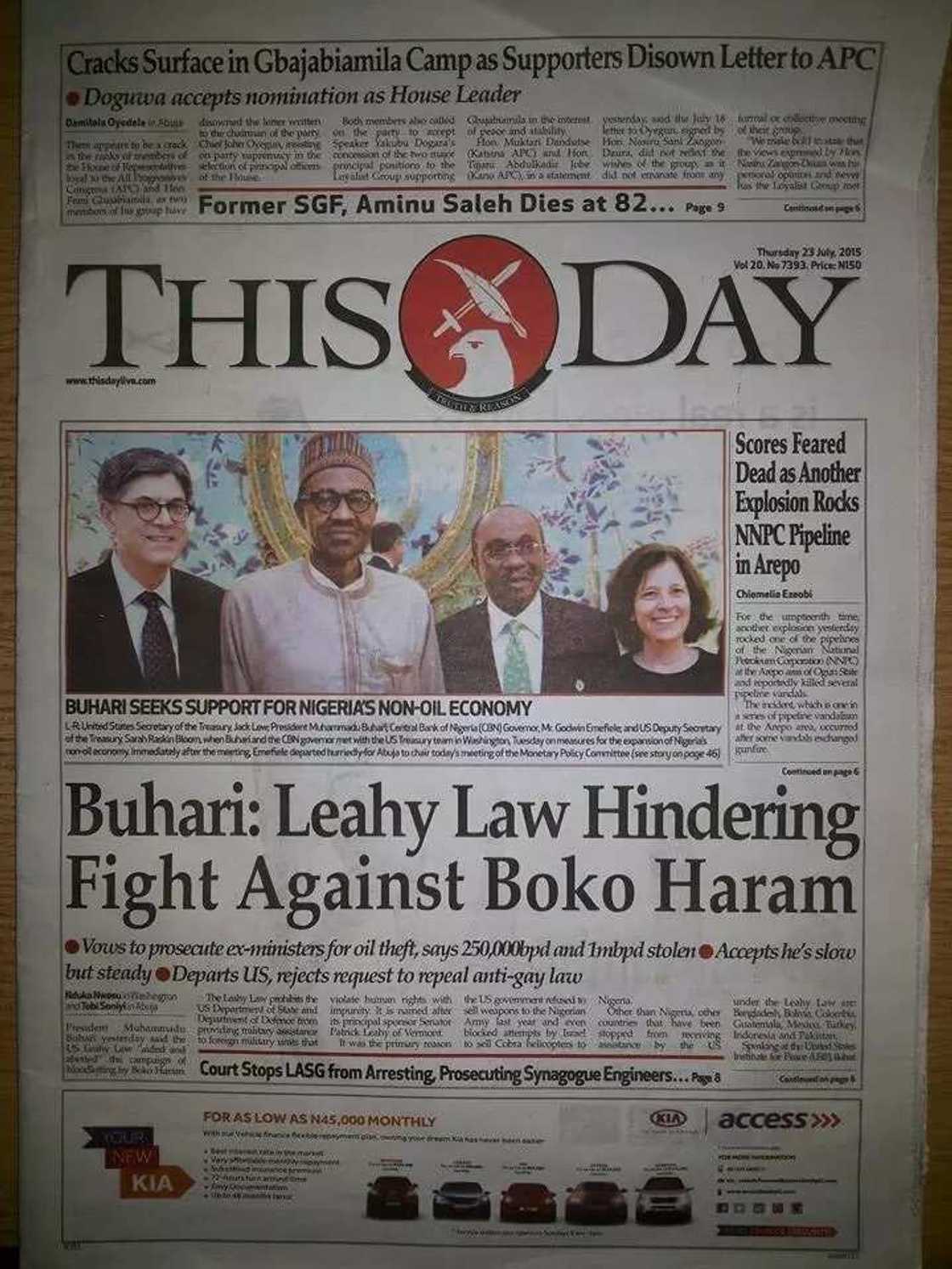 PMB Reveals Why US Refused To Sell Weapons To Nigeria PMB Reveals Why US Refused To Sell Weapons To Nigeria