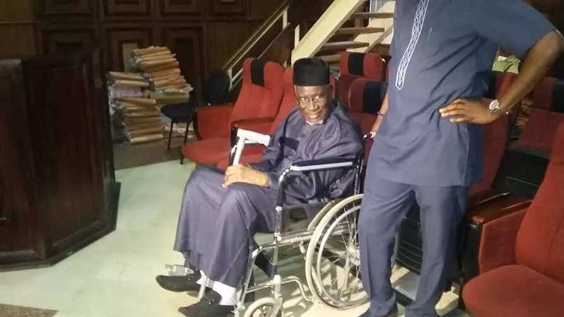 PHOTO: Ex PDP Chair Appears In Court In A Wheelchair PHOTO: Ex PDP Chair Appears In Court In A Wheelchair