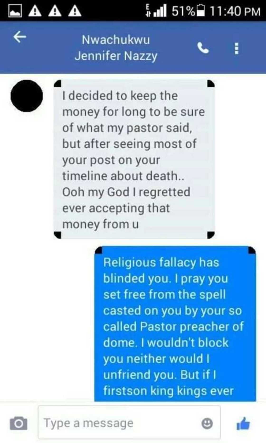 Beautiful young lady exposes a man who shared money on a Facebook group