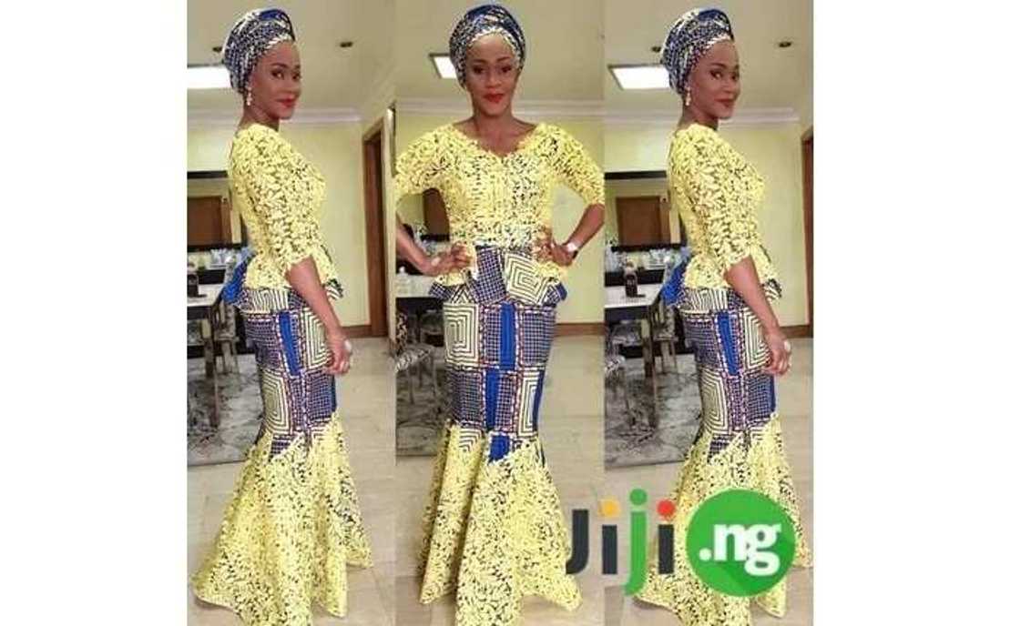 Ankara and lace - Mix of styles for a gorgeous outfit