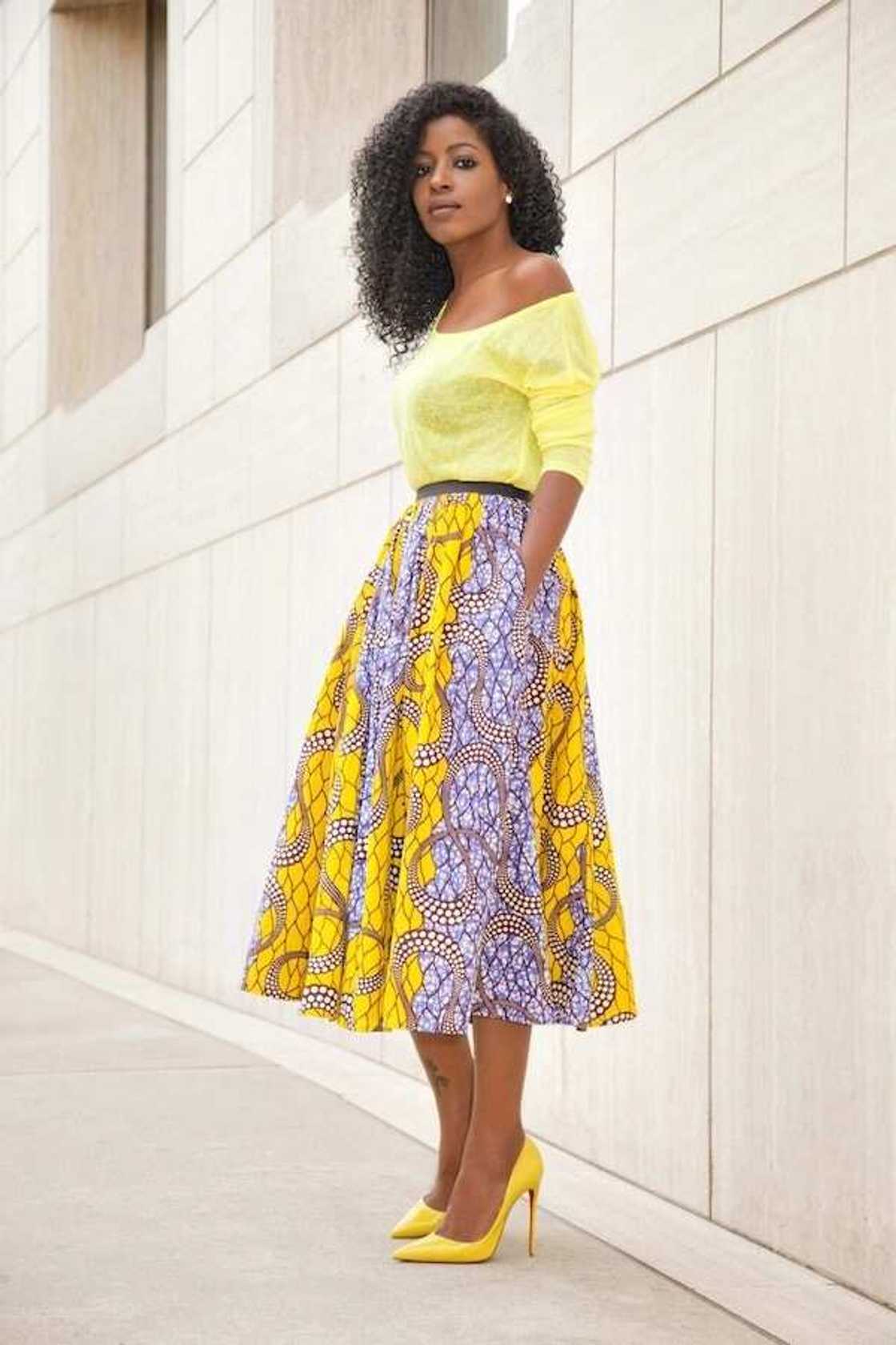 Ankara flared skirt and top