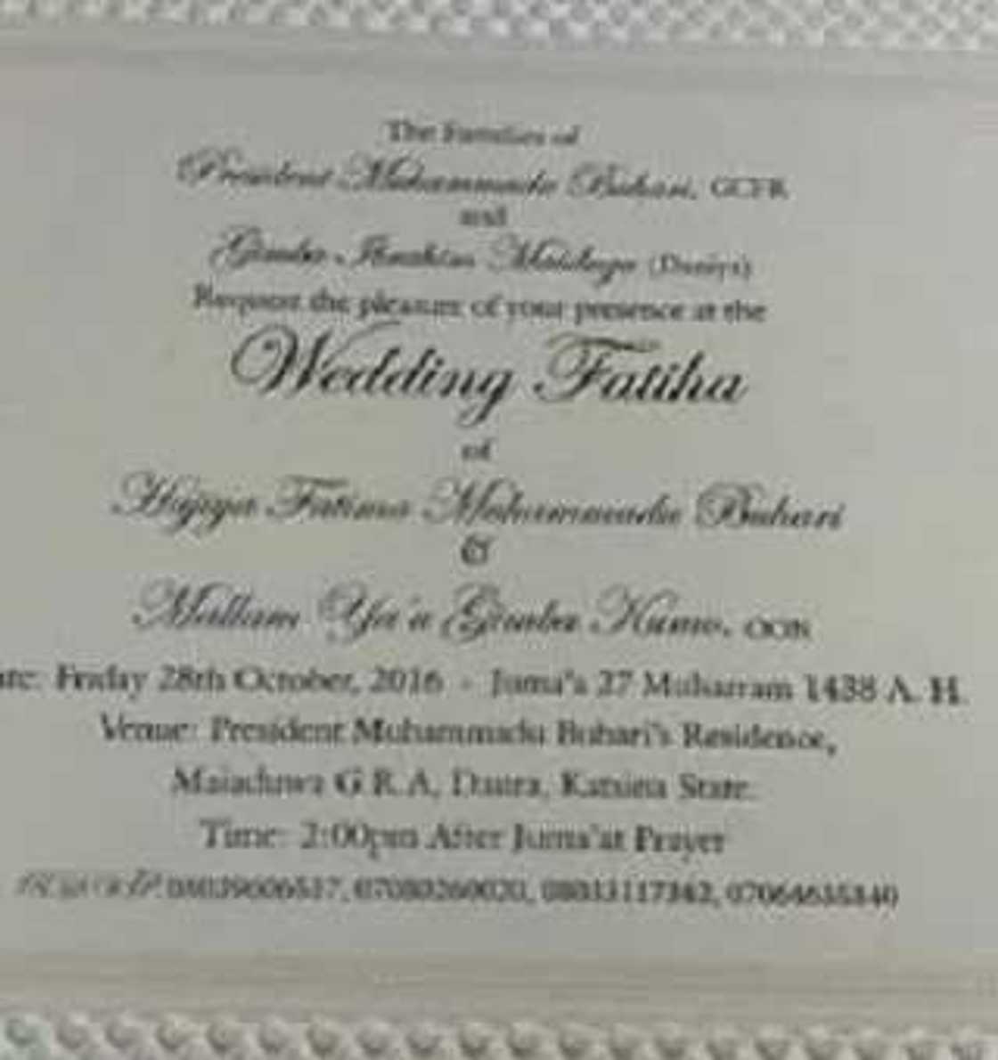 Abubuwa 5 da ya kamata a sani game da angon Fatima Buhari Abubuwa 5 da ya kamata a sani game da angon Fatima Buhari