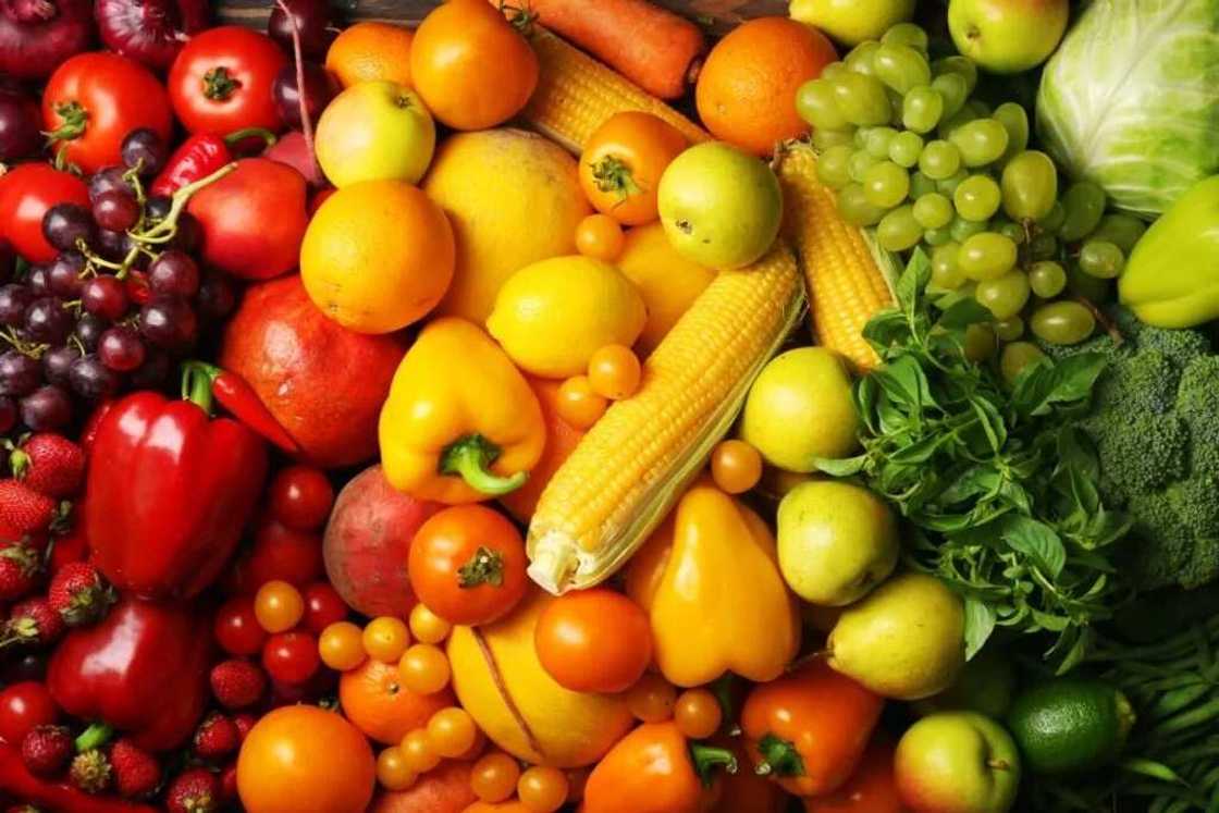 Fruits and vegetables