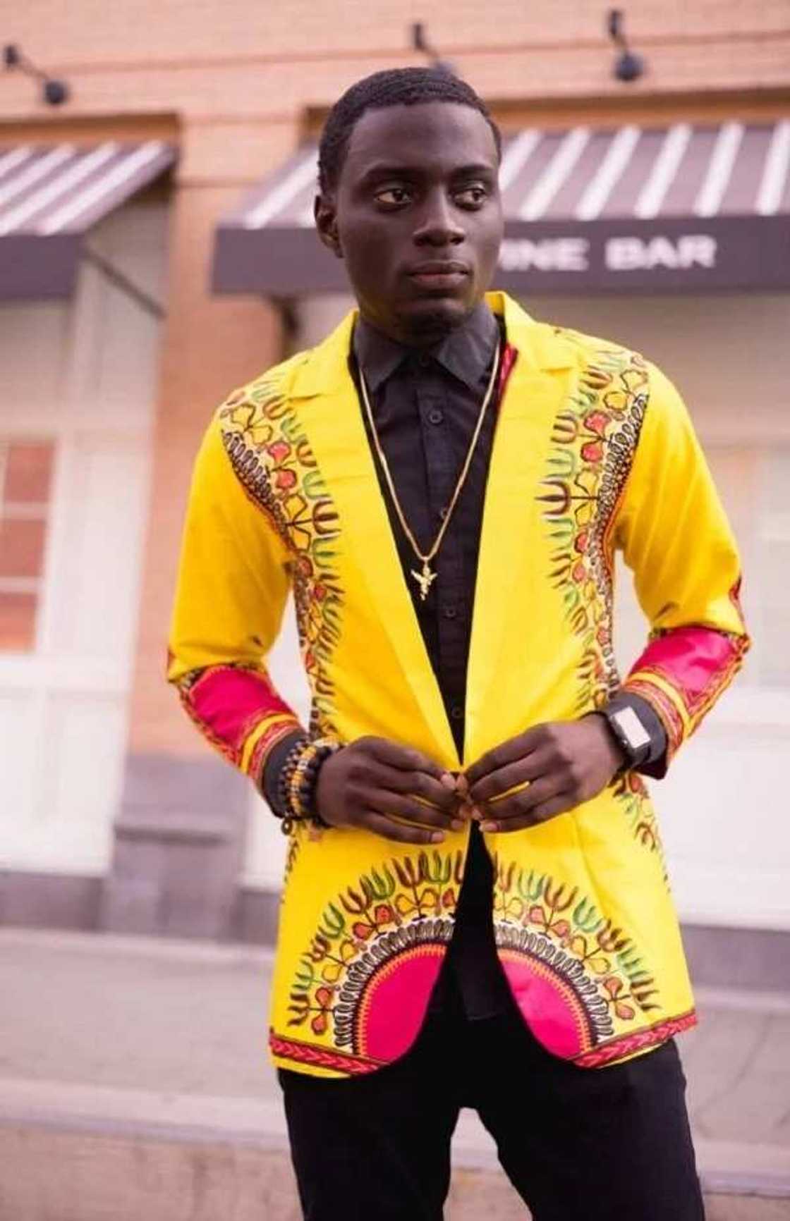 Jacket in dashiki styles