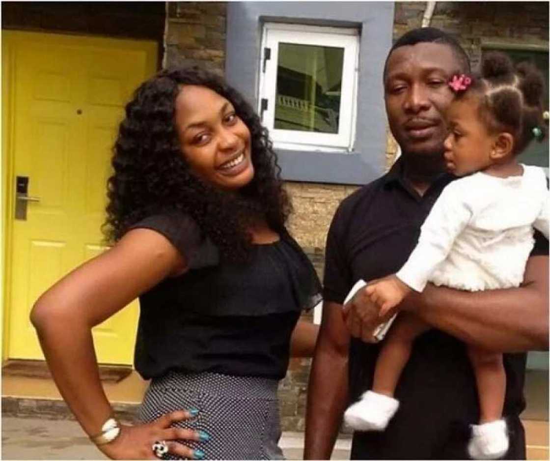 Nuella Njubigbo with her husband and daughter Nuella Njubigbo with her husband and daughter