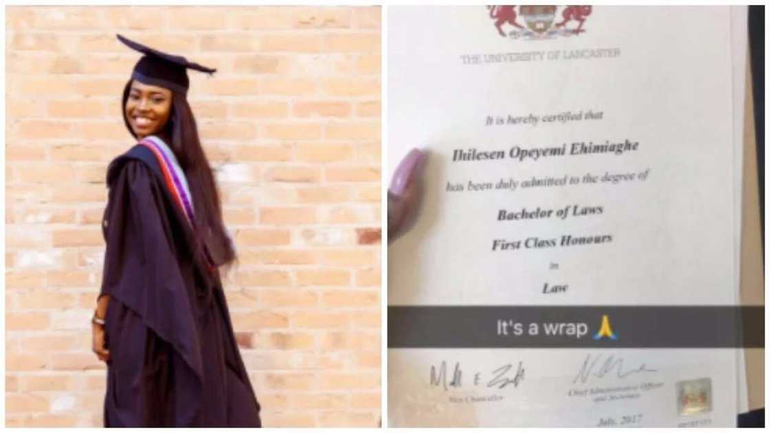 Nigerian first class law graduate Nigerian first class law graduate