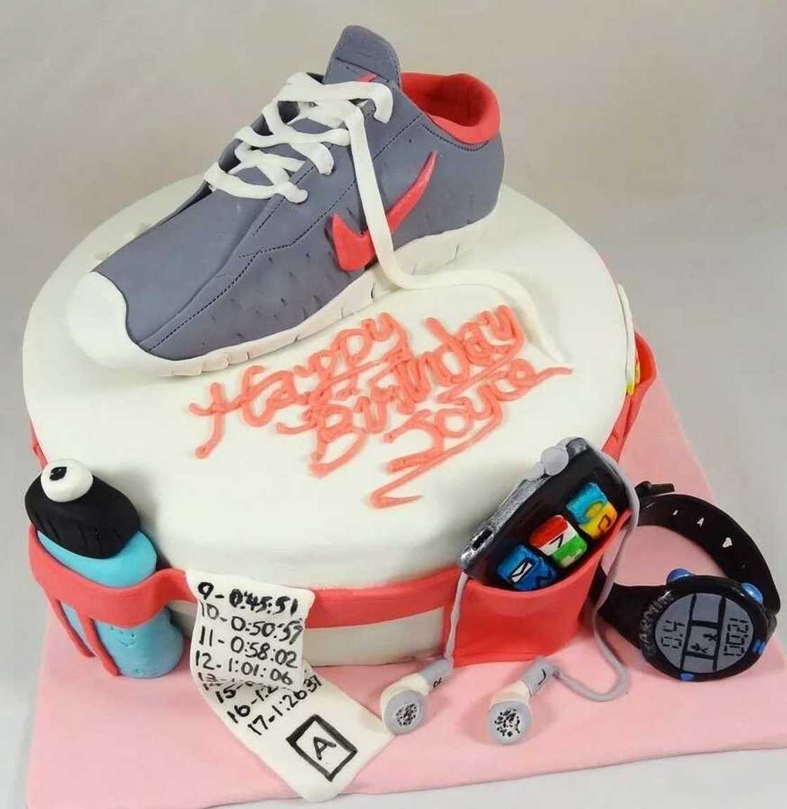 Birthday cake for athlete