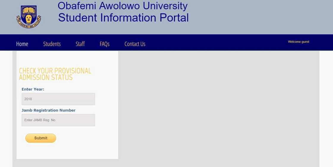 When is OAU admission list coming out When is OAU admission list coming out