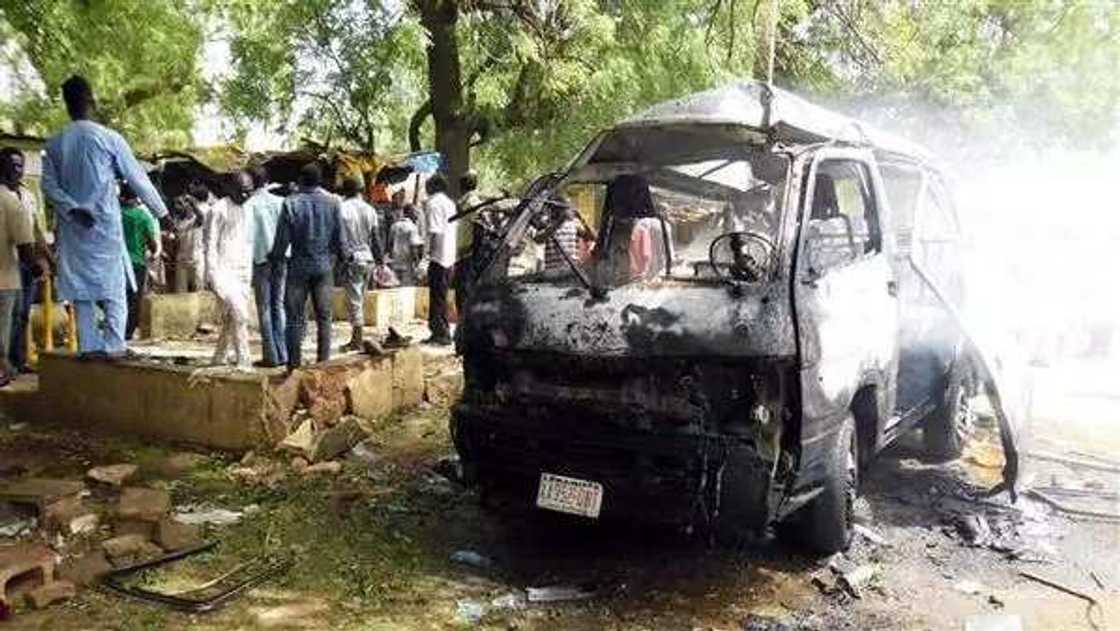 Twin Suicide Attacks Hit Potiskum, 10 Feared Dead (PICS) Twin Suicide Attacks Hit Potiskum, 10 Feared Dead (PICS)