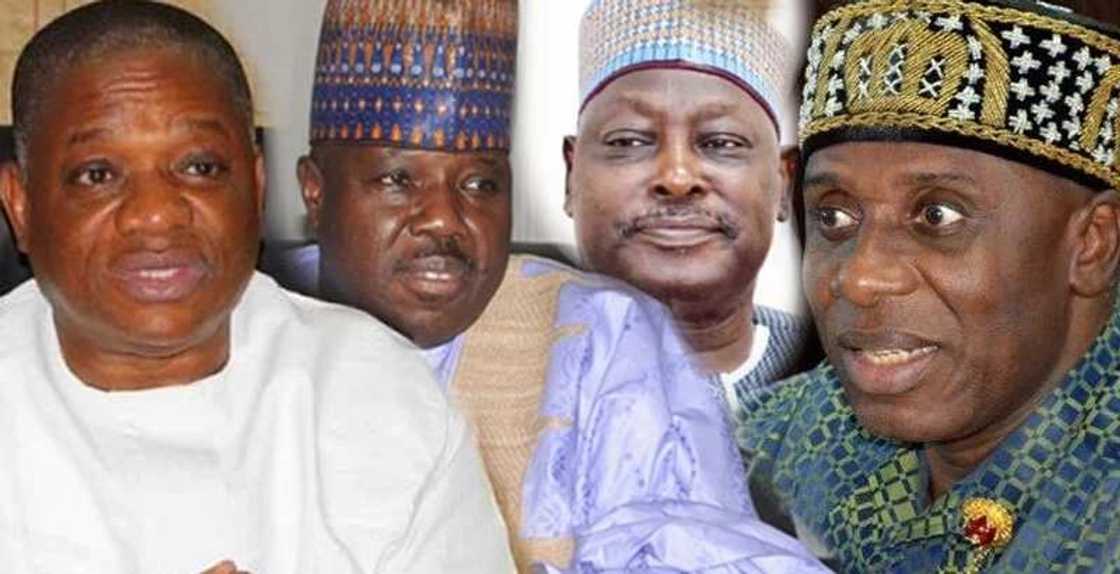 'Yan Siyasa 8 da ake zargi da rashawar N232bn kuma suke fafutika akan tazarcen Buhari 'Yan Siyasa 8 da ake zargi da rashawar N232bn kuma suke fafutika akan tazarcen Buhari