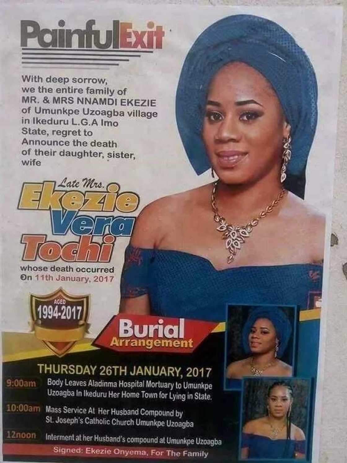 Barely 3 weeks after her wedding, 23-year-old dies hours after labour (Photos) Barely 3 weeks after her wedding, 23-year-old dies hours after labour (Photos)