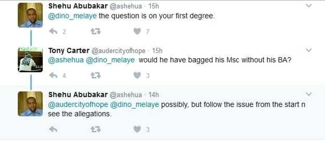 Dino Melaye shares picture of his MSc Dino Melaye shares picture of his MSc