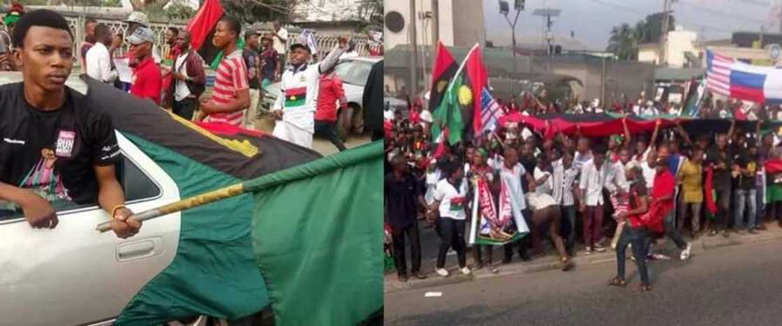 Breaking: Police, Nigerian army shoot unarmed Biafrans celebrating Trump's inauguration in Rivers