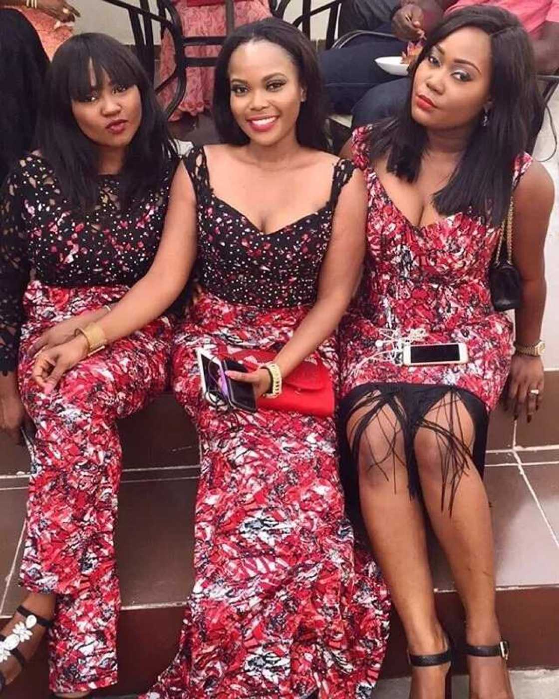 Beaded Ankara long and short gowns