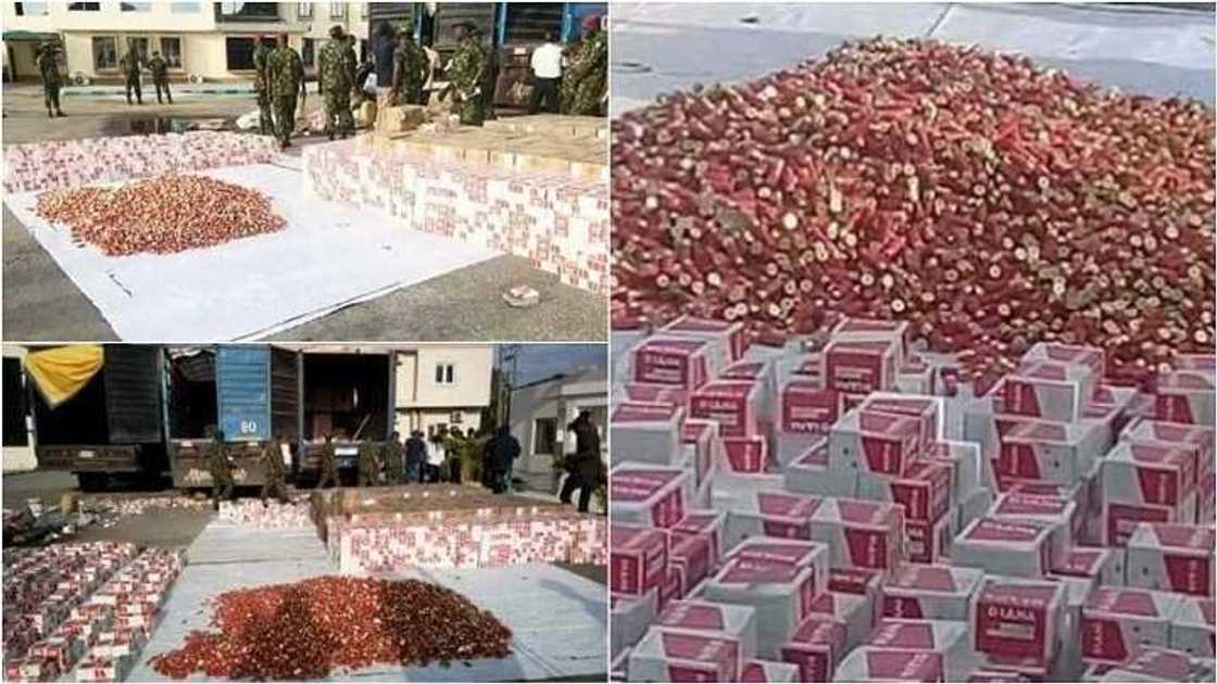 Sojojin Najeriya sun kama Tireloli makare da alburusai 300,000 da ta nufo Najeriya Sojojin Najeriya sun kama Tireloli makare da alburusai 300,000 da ta nufo Najeriya