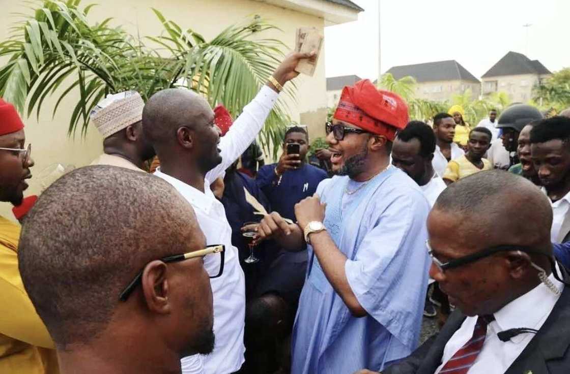 E-Money, His Wife And Kcee Attend Wedding In His Village, Welcomed By Kinsmen (Photos)