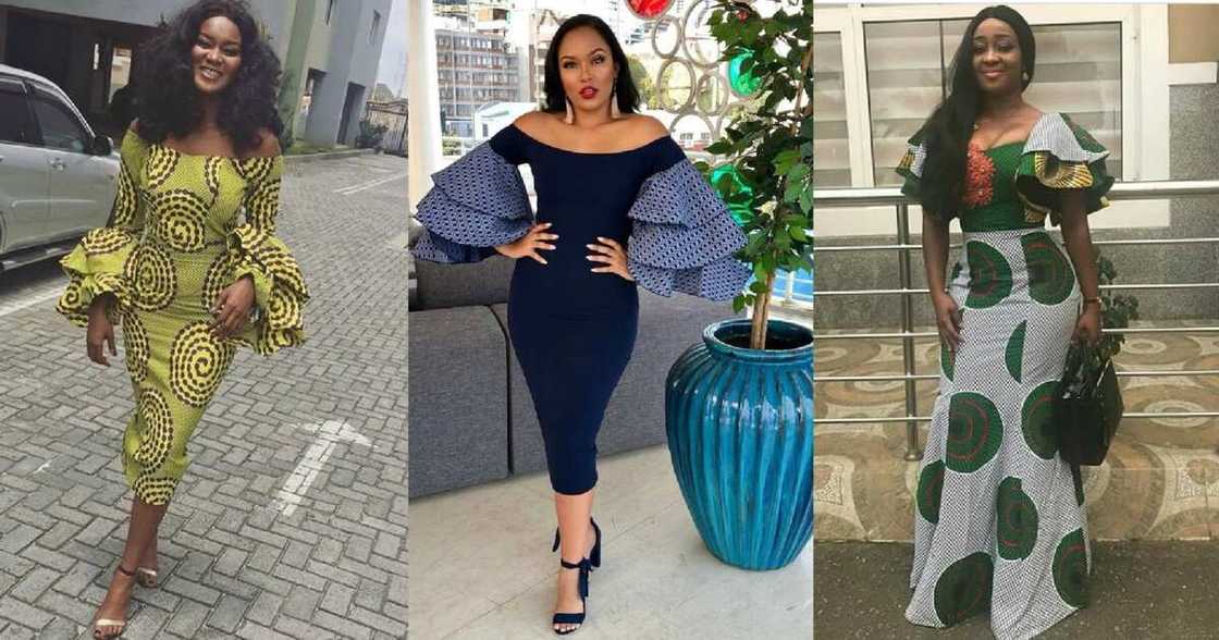 Ankara gown with big sleeves Ankara gown with big sleeves