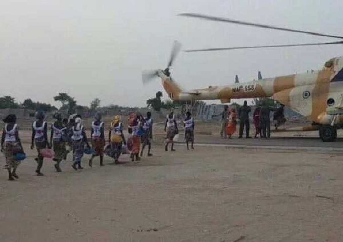 BREAKING: Jubilation as 82 released Chibok girls land in Abuja BREAKING: Jubilation as 82 released Chibok girls land in Abuja