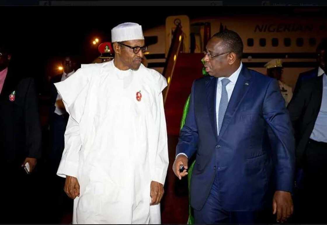 Buhari arrives Senegal for peace and security in Africa (pics) Buhari arrives Senegal for peace and security in Africa (pics)