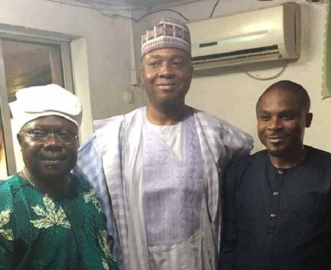 Zaben Osun: Saraki ya hadu da Omisore (hoto) Zaben Osun: Saraki ya hadu da Omisore (hoto)