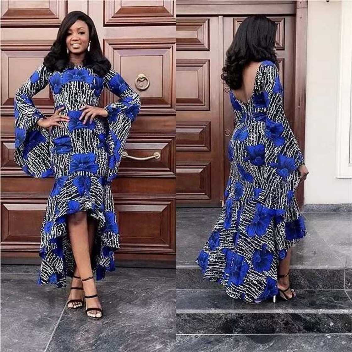 Long gown style with different length Long gown style with different length