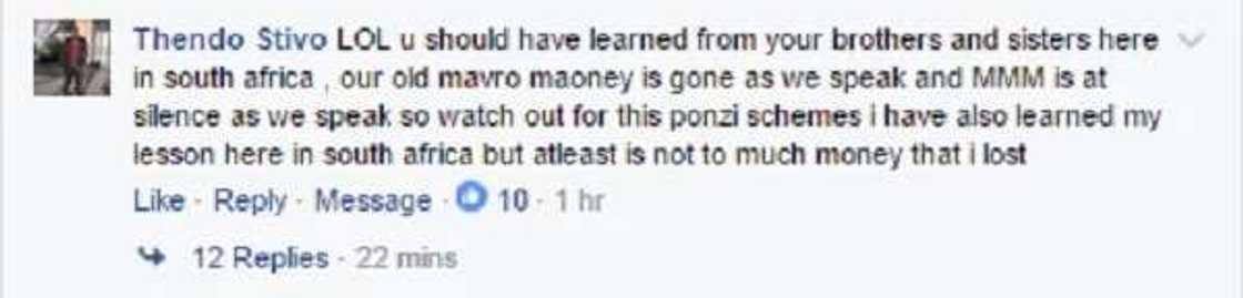 “Nigerians This Serves You Right You Guys Are Very Greedy, This Was The Same Technique MMM Used To Scam People In South Africa” (Must See) “Nigerians This Serves You Right You Guys Are Very Greedy, This Was The Same Technique MMM Used To Scam People In South Africa” (Must See)