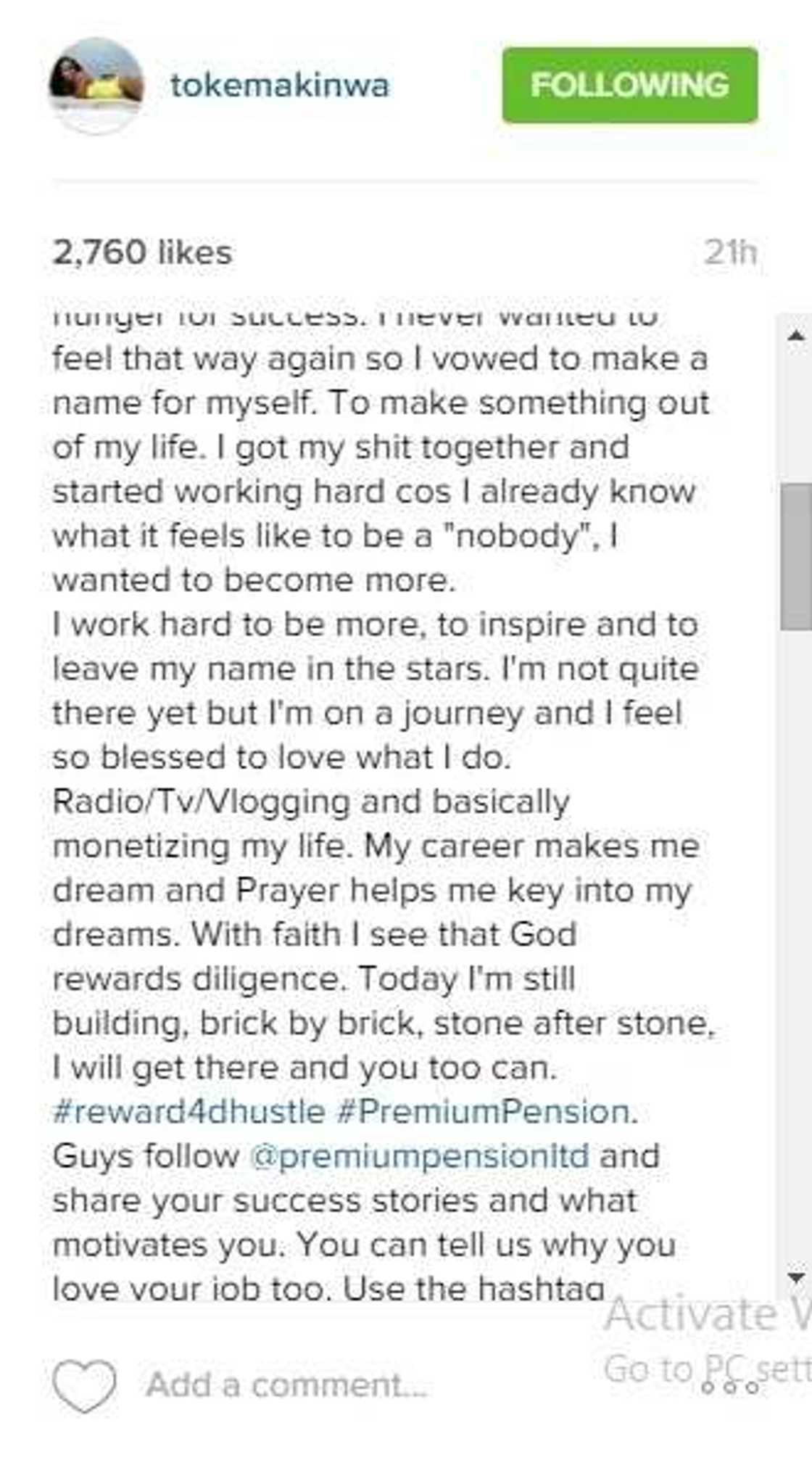 My ex-boyfriend dumped me because my dad was poor - Toke Makinwa My ex-boyfriend dumped me because my dad was poor - Toke Makinwa