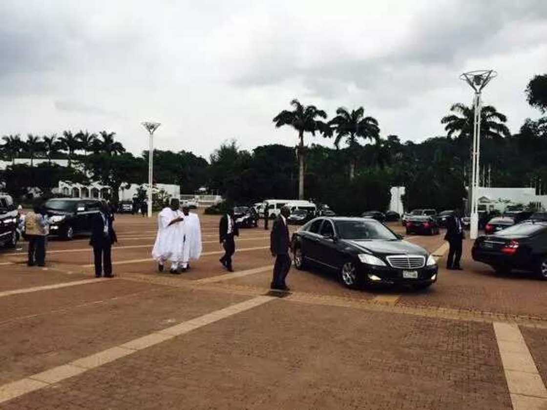 Buhari Receives First Guests At Aso Rock Buhari Receives First Guests At Aso Rock