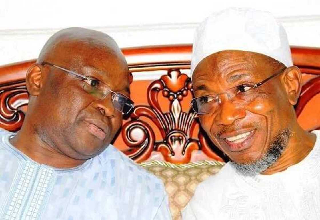Gov Fayose visits Osun, hugs Aregbesola (see photos) Gov Fayose visits Osun, hugs Aregbesola (see photos)