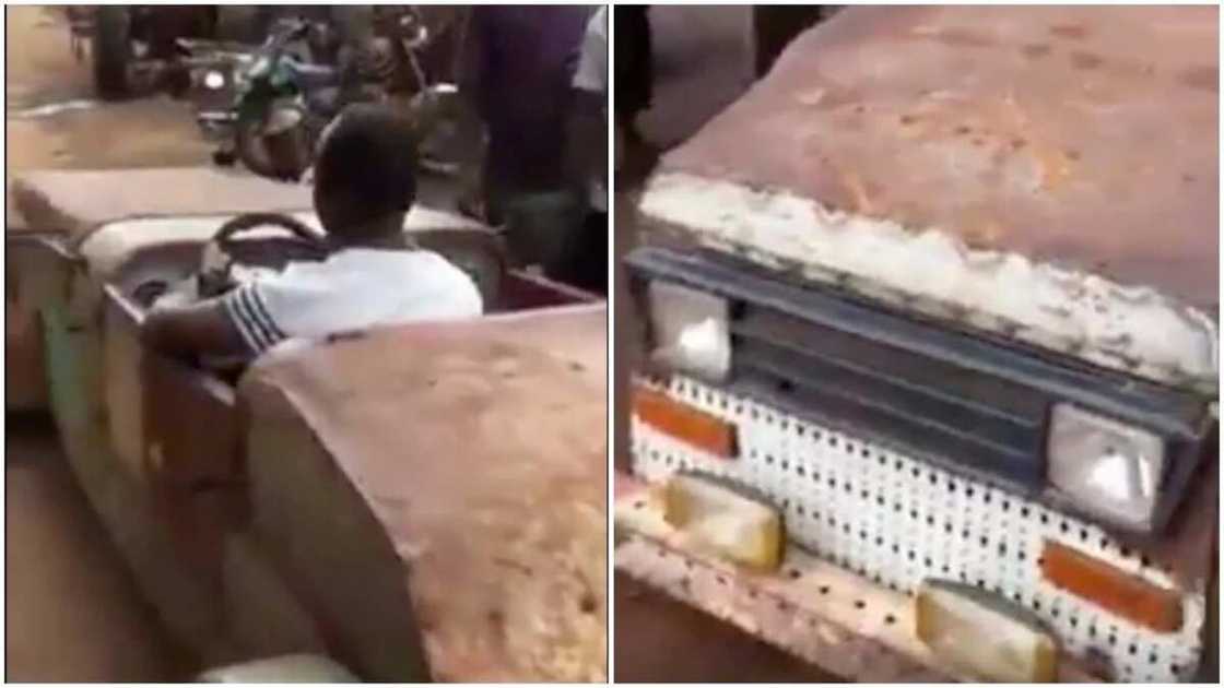 Nigerian man constructs car Nigerian man constructs car