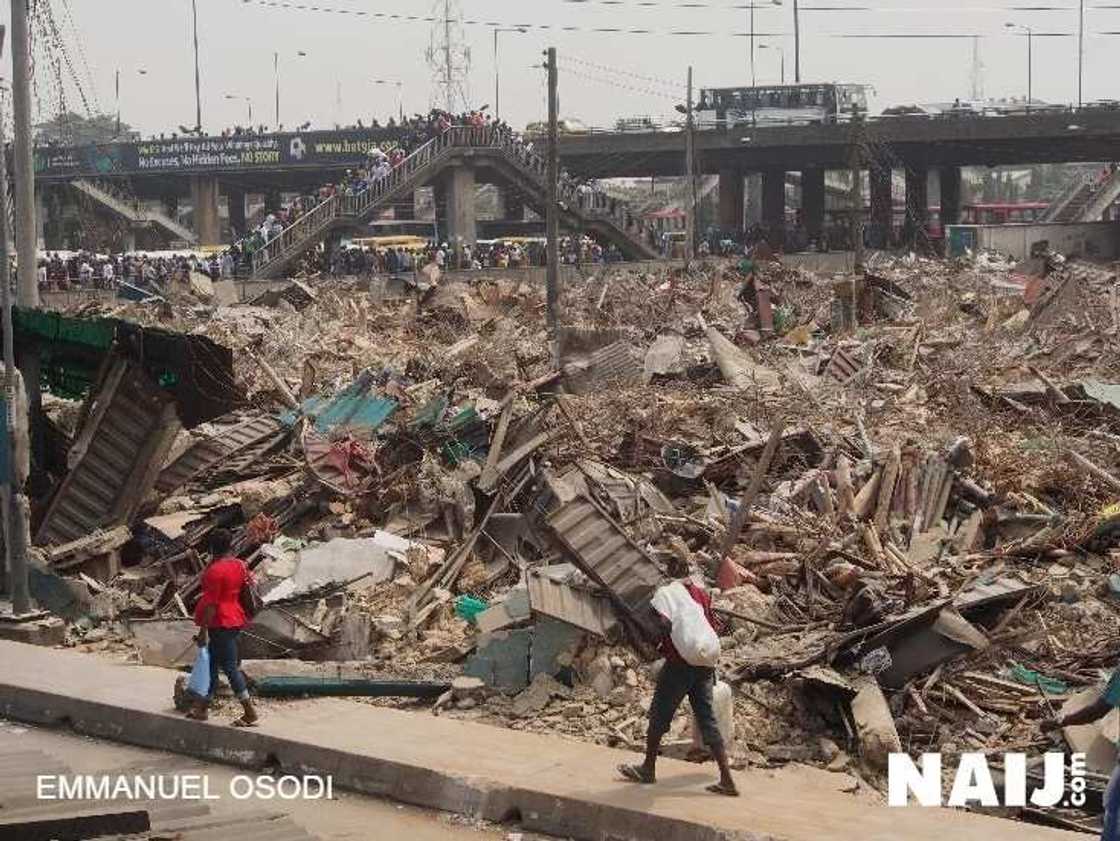 Owonifari Market In Oshodi Reduced To Rubbles