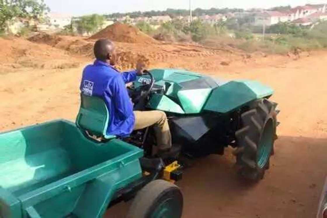 Engineer designs Nigerian-built tractor to boost agriculture Engineer designs Nigerian-built tractor to boost agriculture