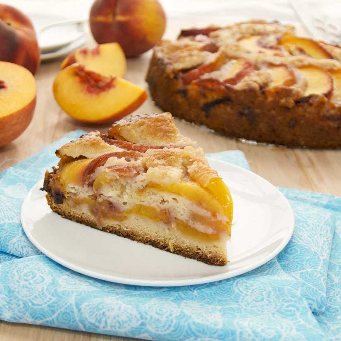 peach cake