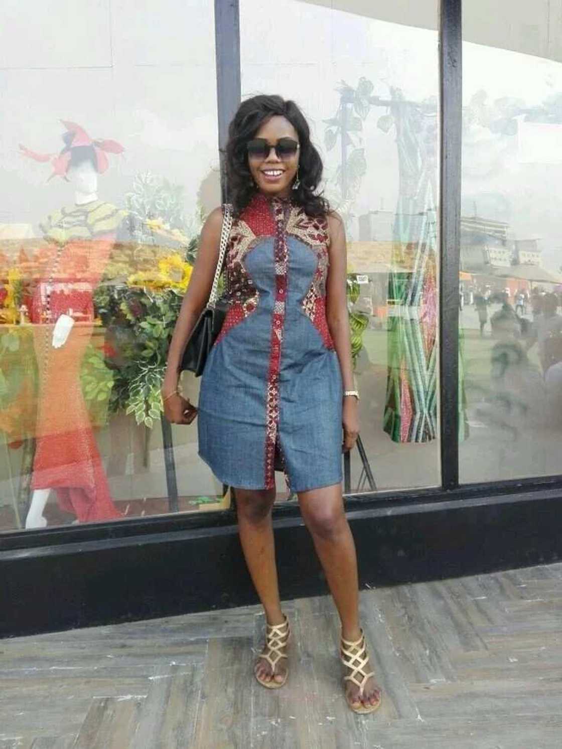 Ankara gown with chiffon Ankara gown with chiffon