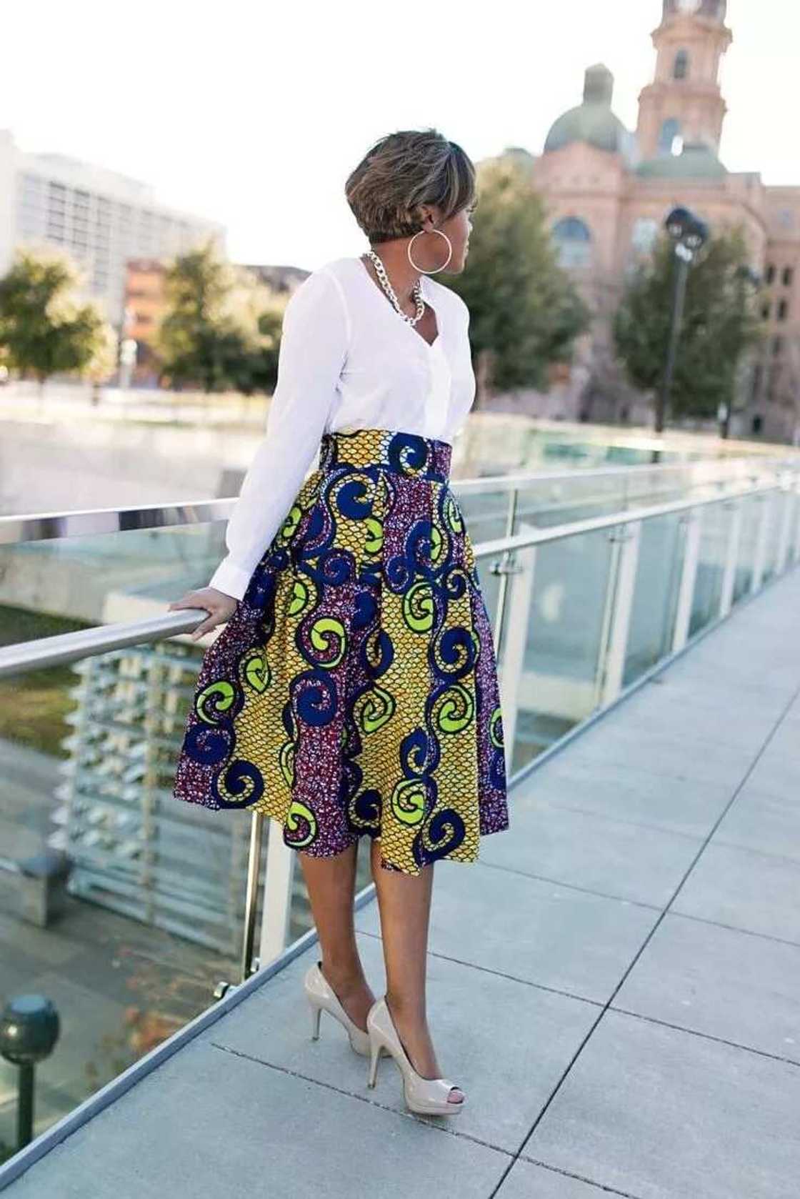 Latest fashion styles in Nigeria 2017, Micro-pleated Ankara Skirt. Latest fashion styles in Nigeria 2017, Micro-pleated Ankara Skirt.