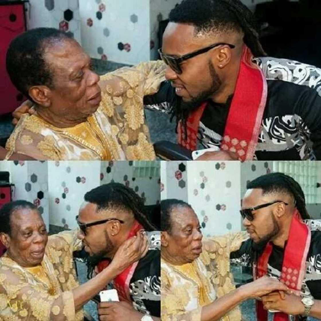 Flavour throws huge birthday party for his dad in2016. Photo: 2niteflavour on Instagram Flavour throws huge birthday party for his dad in2016. Photo: 2niteflavour on Instagram